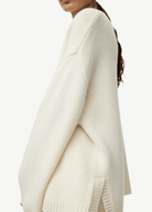 Soft Goat Chunky Crewneck in Feather | Shop Tula