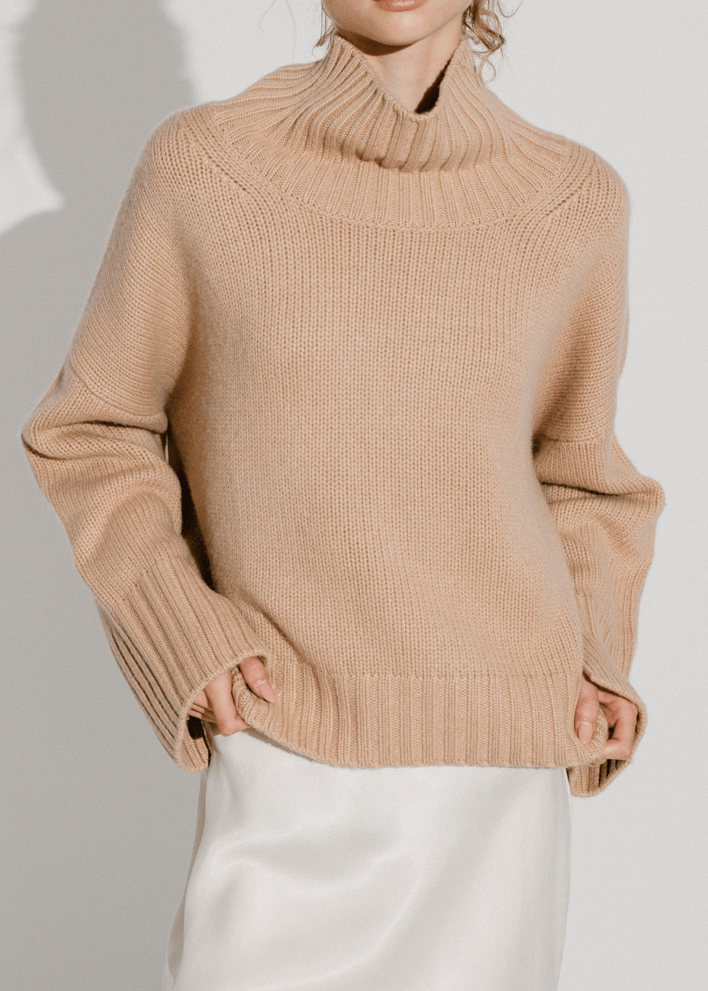 Soft Goat Girlfriend Turtleneck in Camel | Shop Tula