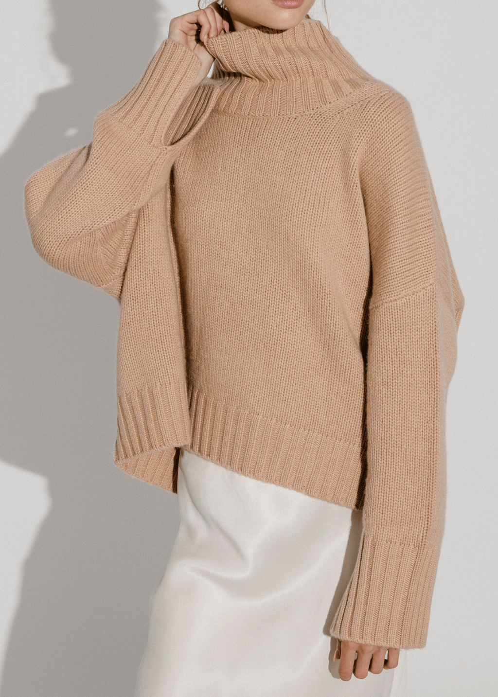 Soft Goat Girlfriend Turtleneck in Camel | Shop Tula