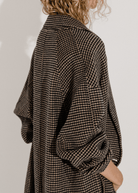 Soft Goat Oversized Houndstooth Coat | Shop Tula