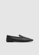 St. Agni Minimal Flat Loafer in Black | Shop Tula