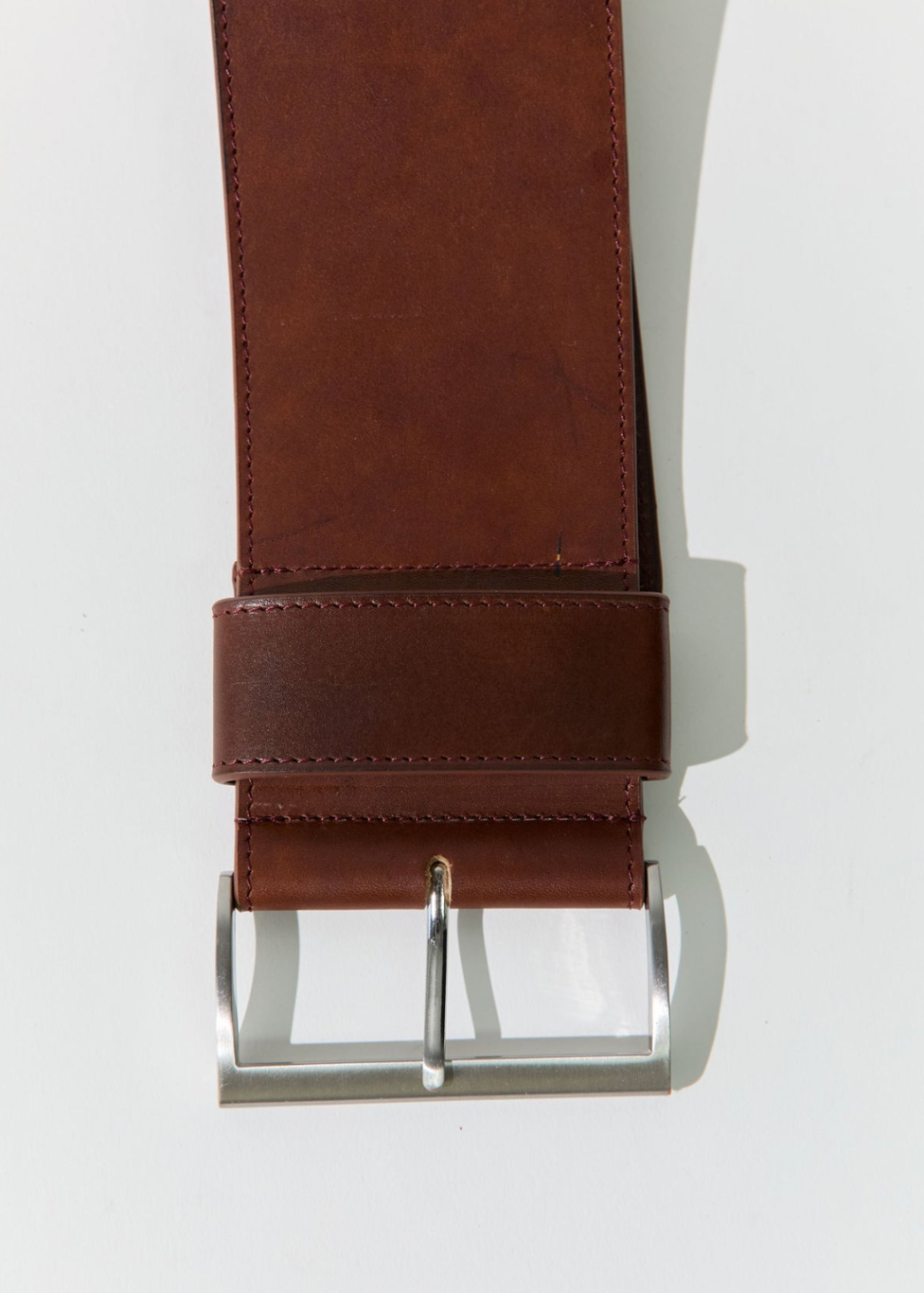 St. Agni Wide Classic Belt in Chestnut | Shop Tula