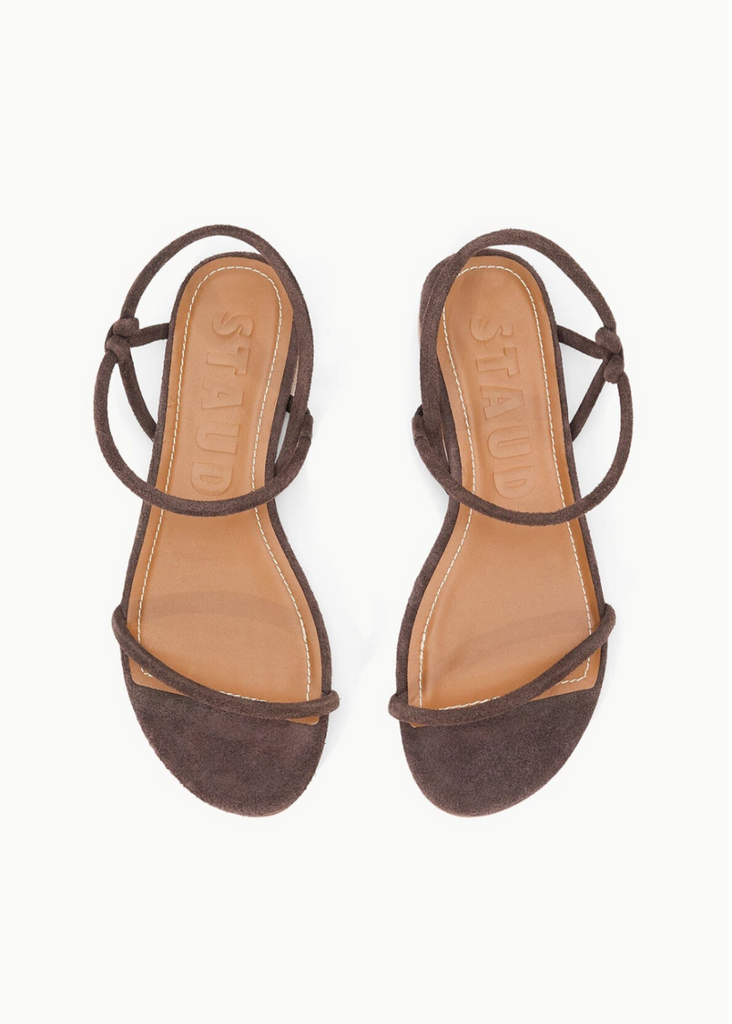 Staud Laurel Sandal in Brown | Tula's Online Boutique