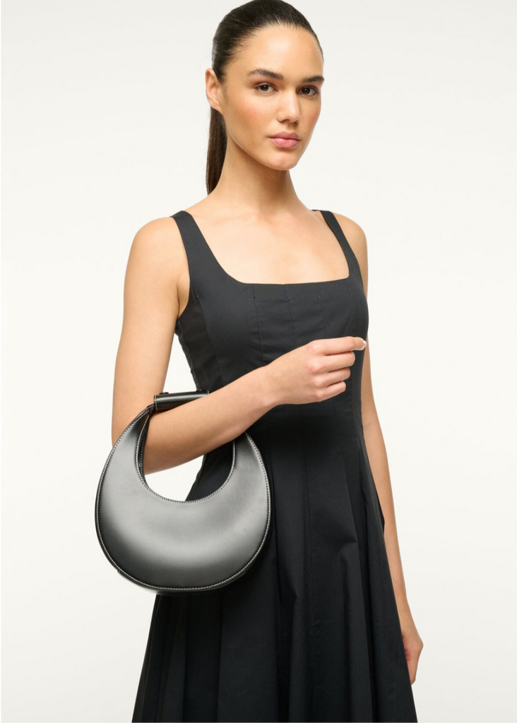 Staud Mini Moon Bag in Black | Tula's Online Boutique