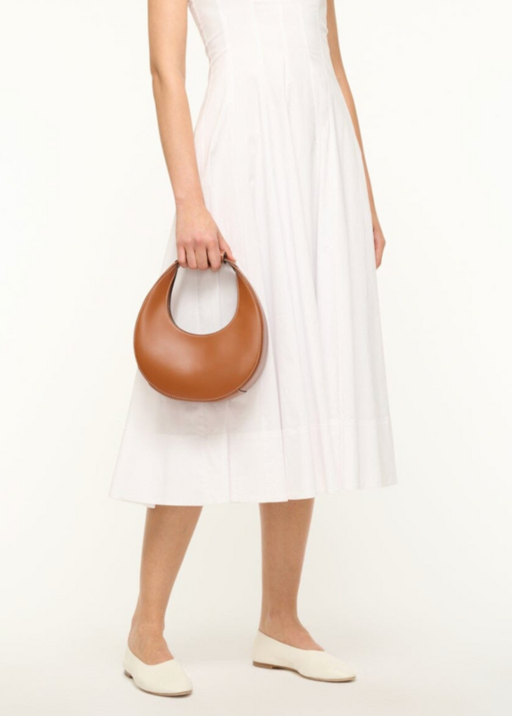 Staud Mini Moon Bag in Tan | Tula's Online Boutique