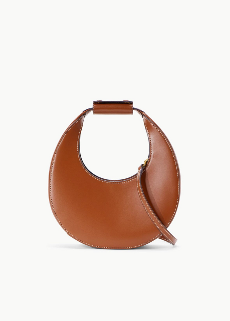 Staud Mini Moon Bag in Tan Leather | Tula's Online Boutique