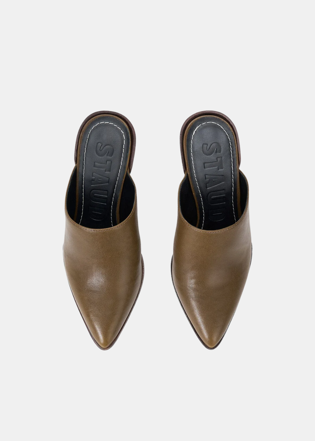 Staud Wally Austen Mule in Truffle | Shop Tula