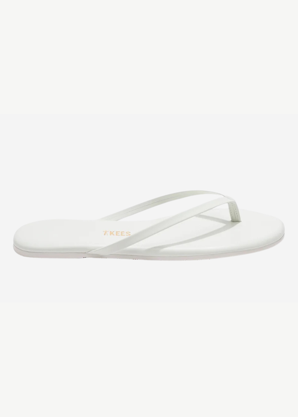 TKEES Flip Flop Solid in White | Shop Tula
