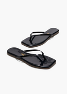 TKEES Square Toe Lily in Glossy Black | Shop Tula