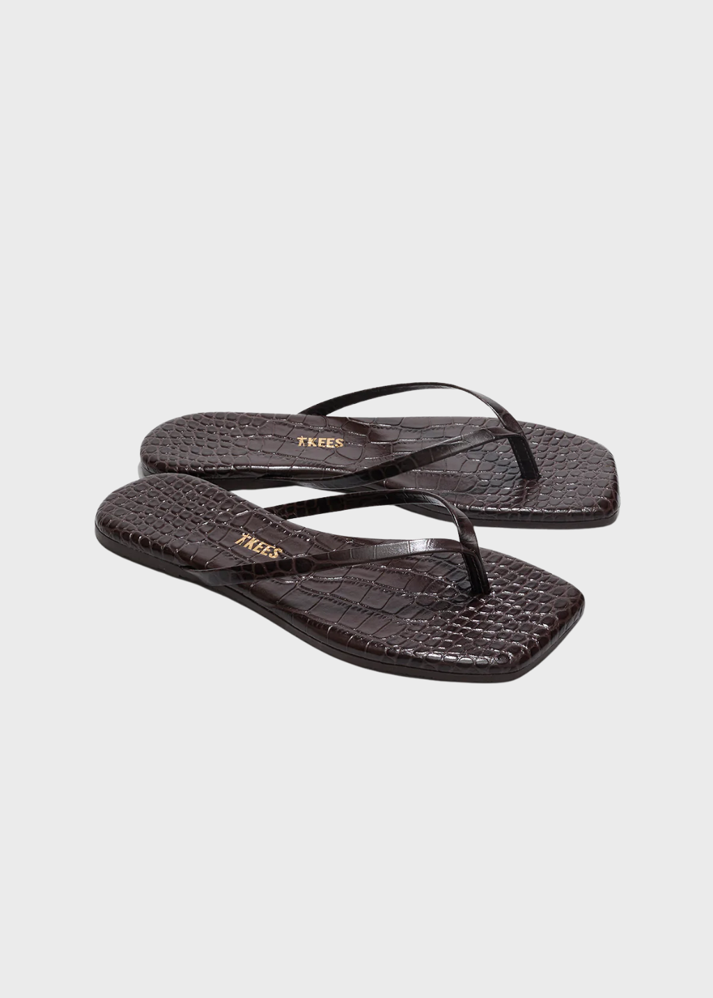TTKEES Square Toe Lily in Carob Croc | Shop Tula