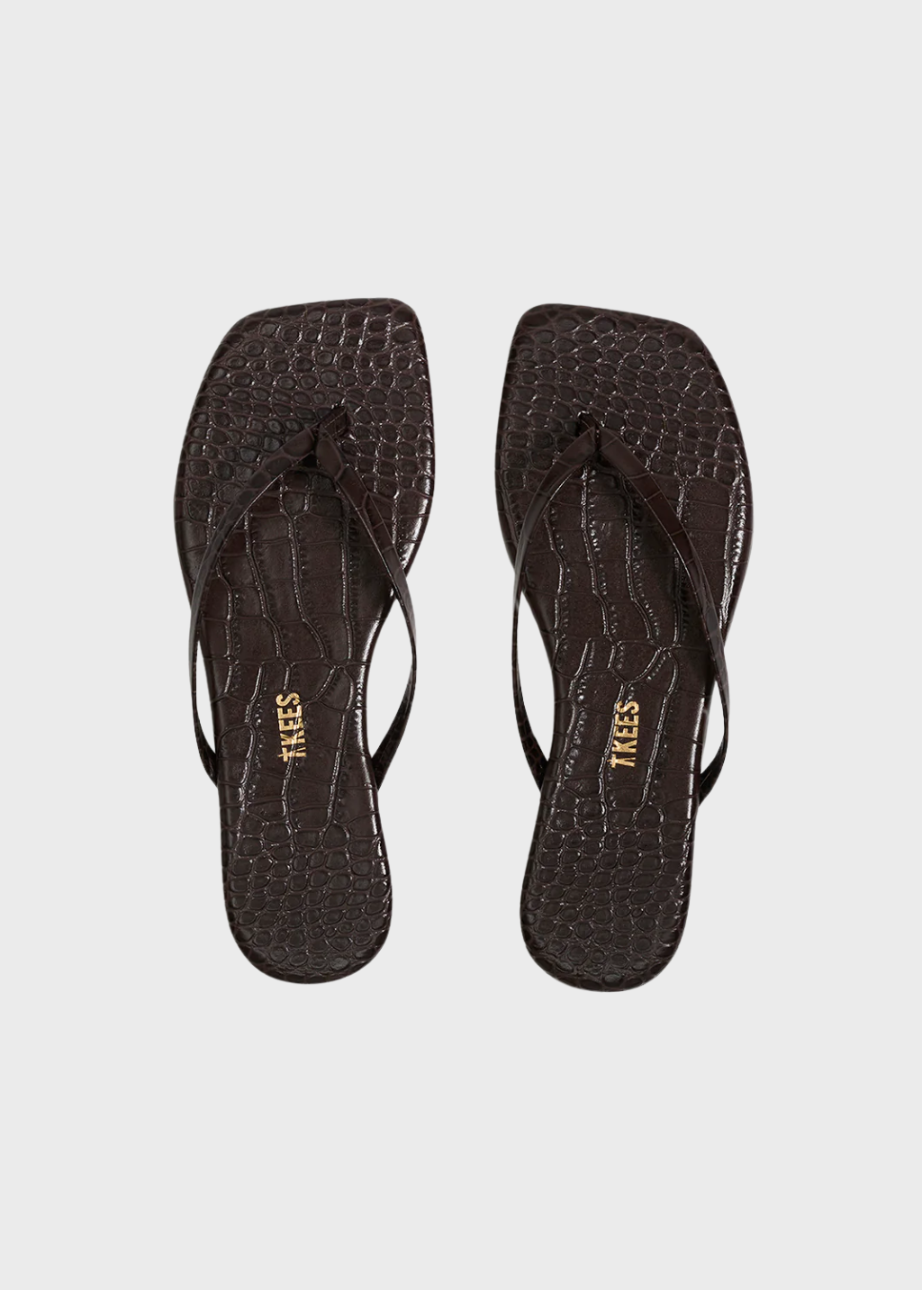 TTKEES Square Toe Lily in Carob Croc | Shop Tula