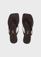 TTKEES Square Toe Lily in Carob Croc | Shop Tula