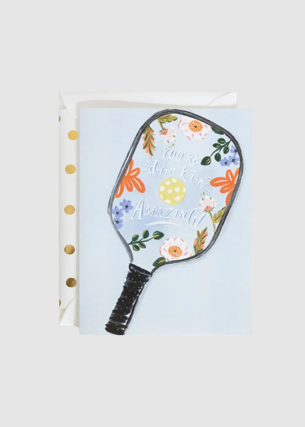 The First Snow You're Dinking Amazing Pickleball Greeting Card | Shop Tula
