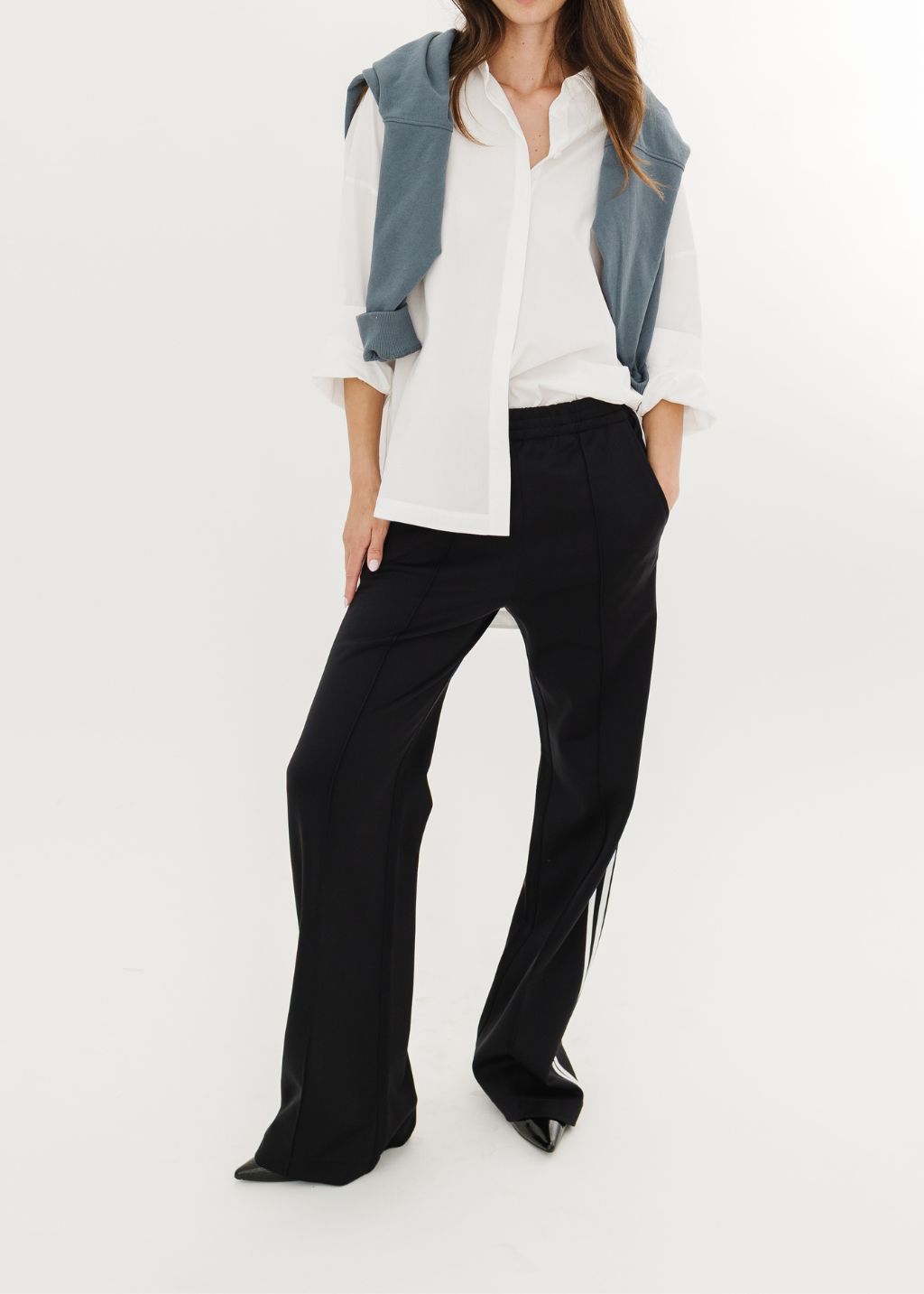 Tibi Active Knit Scottie Striped Jogger | Shop Tula