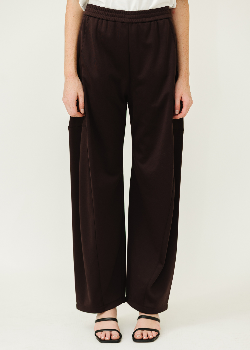 Tibi Active Knit Winslow Pant in Brown | Shop Tula