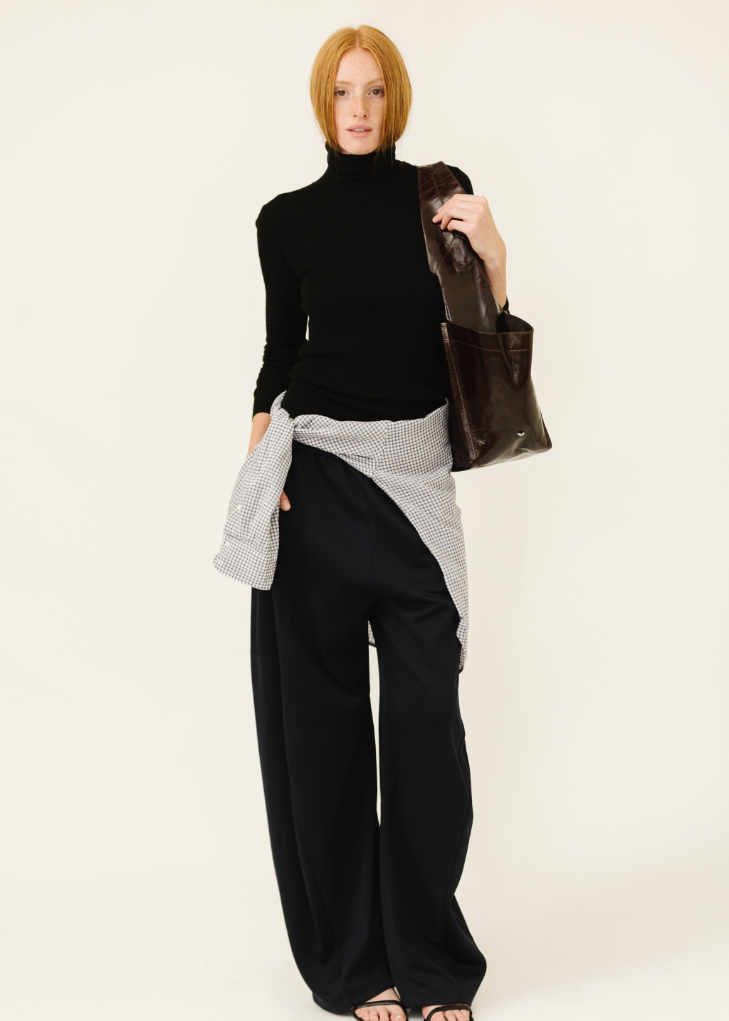 Tibi Active Knit Winslow Pant in Navy | Shop Tula