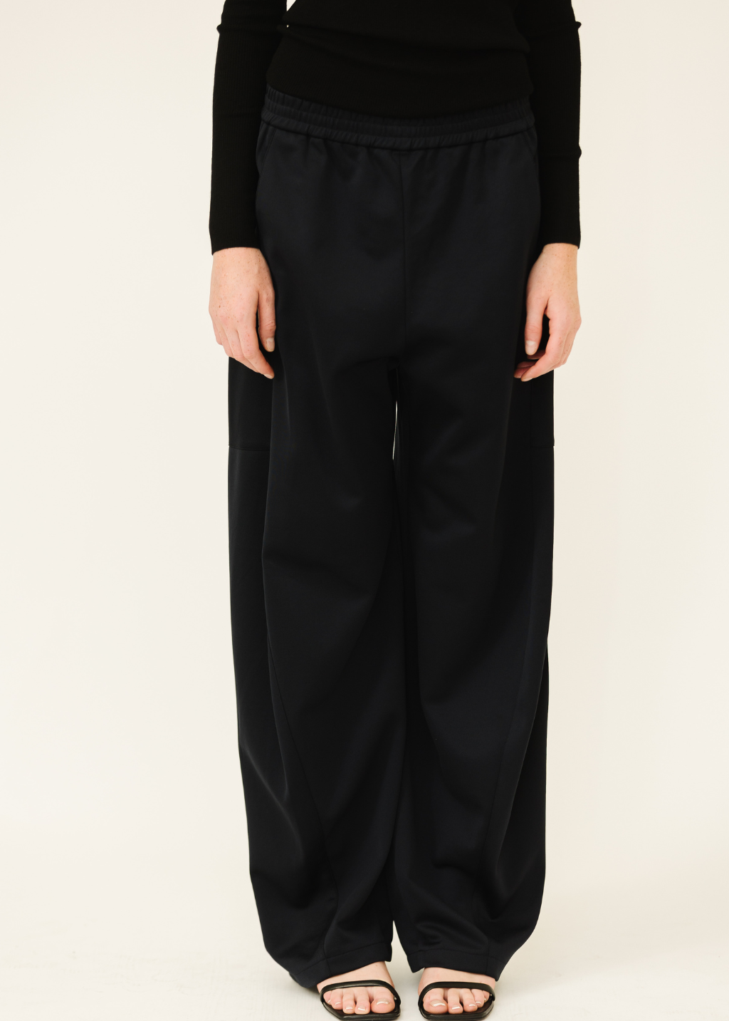 Tibi Active Knit Winslow Pant in Navy | Shop Tula