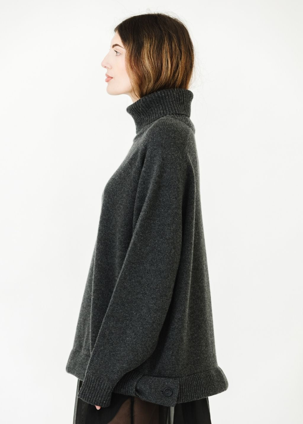 Tibi Cashmere Sweater TNeck Oversized Pullover | Shop Tula