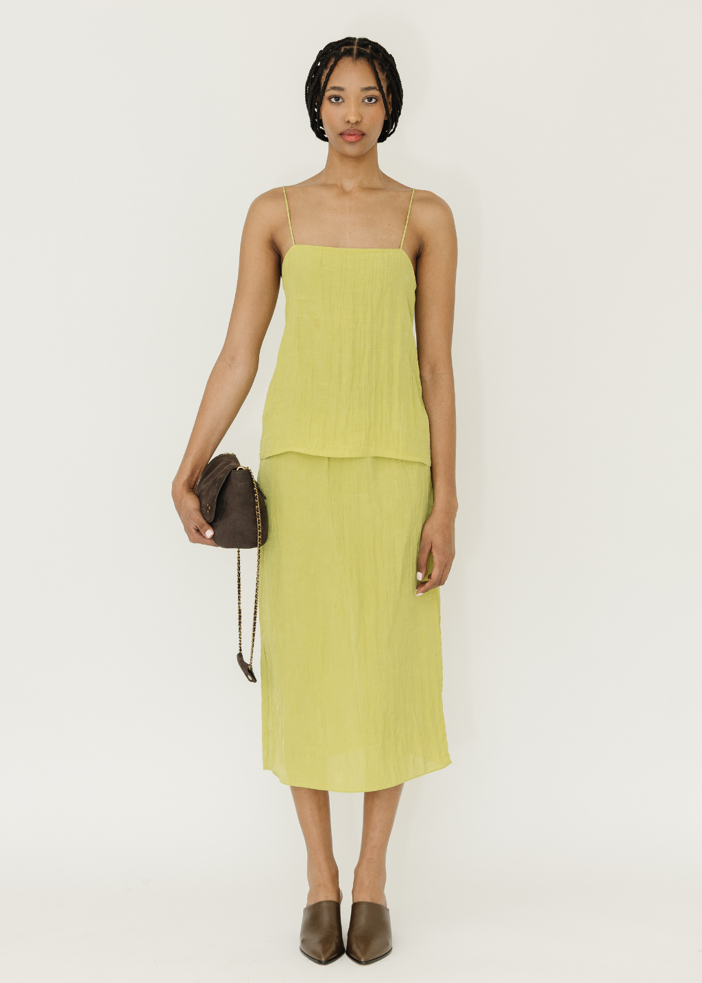 Tibi Crinkle Slip Skirt | Shop Tula