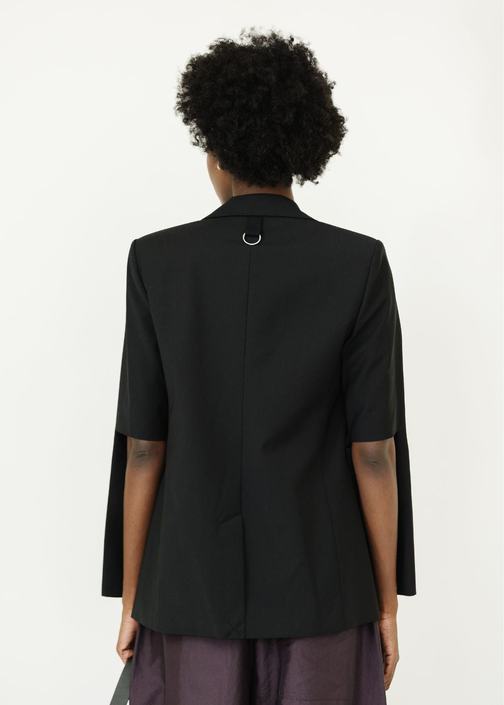 Tibi Cutout Sleeve Detail Marlon Blazer in Black | Shop Tula