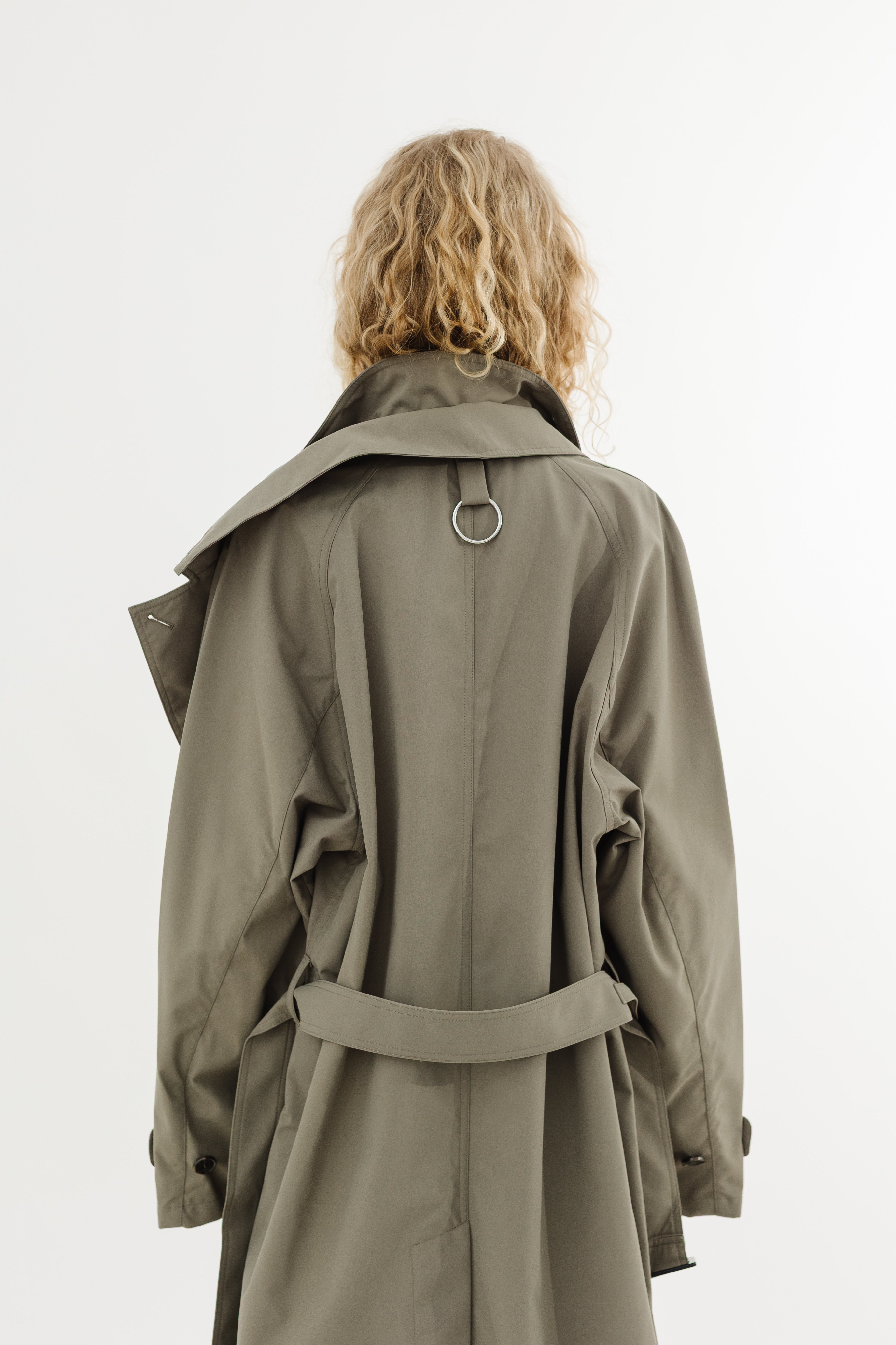 Tibi Double Collar Frank Trench | Shop Tula