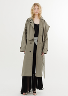 Tibi Double Collar Frank Trench | Shop Tula