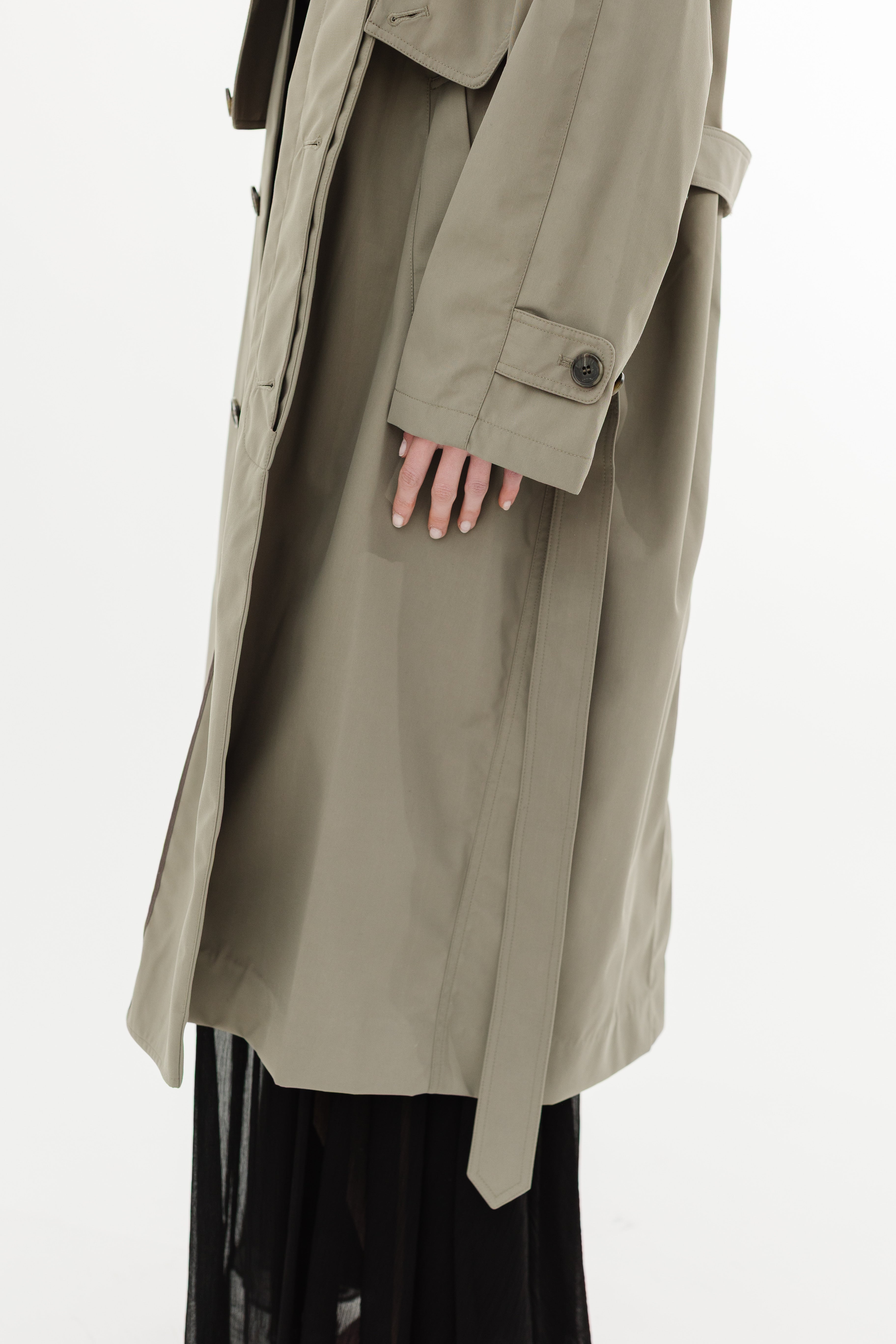 Tibi Double Collar Frank Trench | Shop Tula