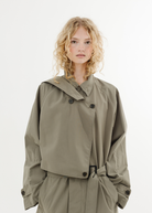 Tibi Double Collar Frank Trench | Shop Tula