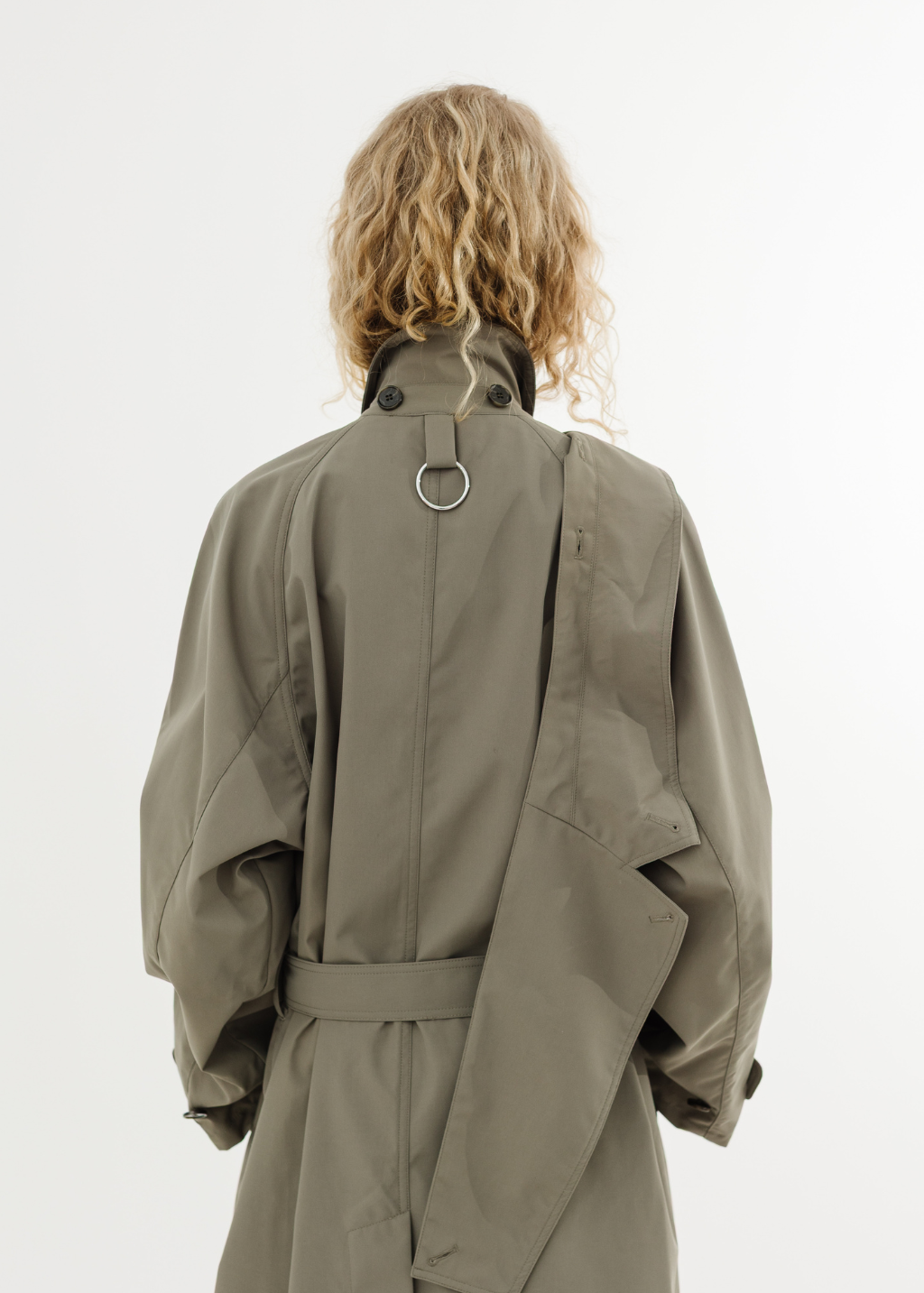 Tibi Double Collar Frank Trench | Shop Tula