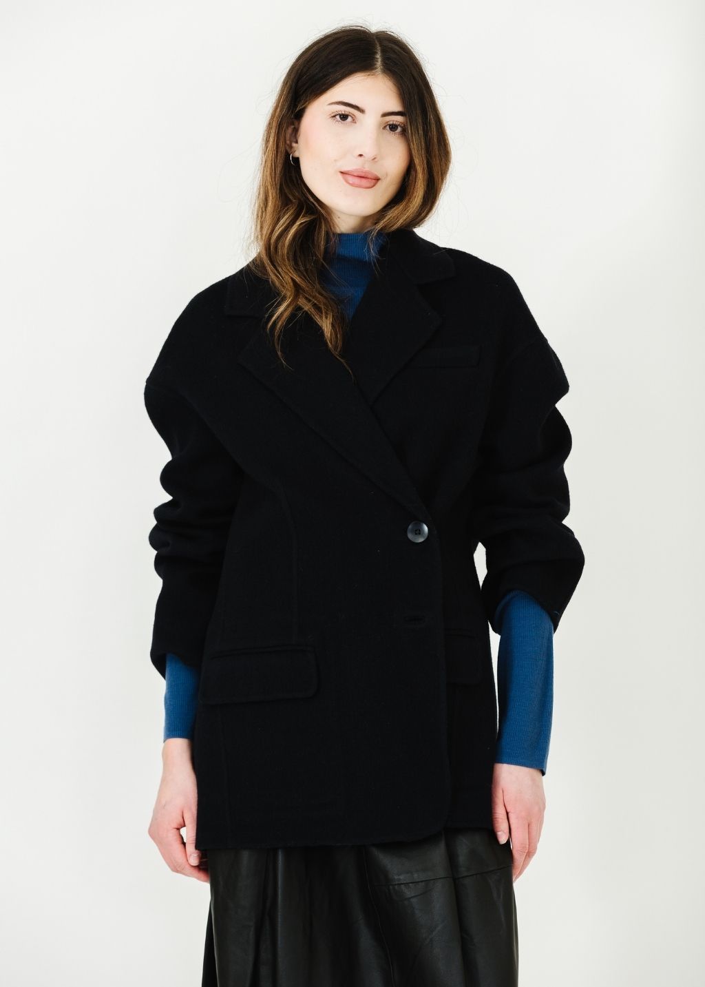Tibi Double Faced Wool Angora Liam Blazer | Shop Tula