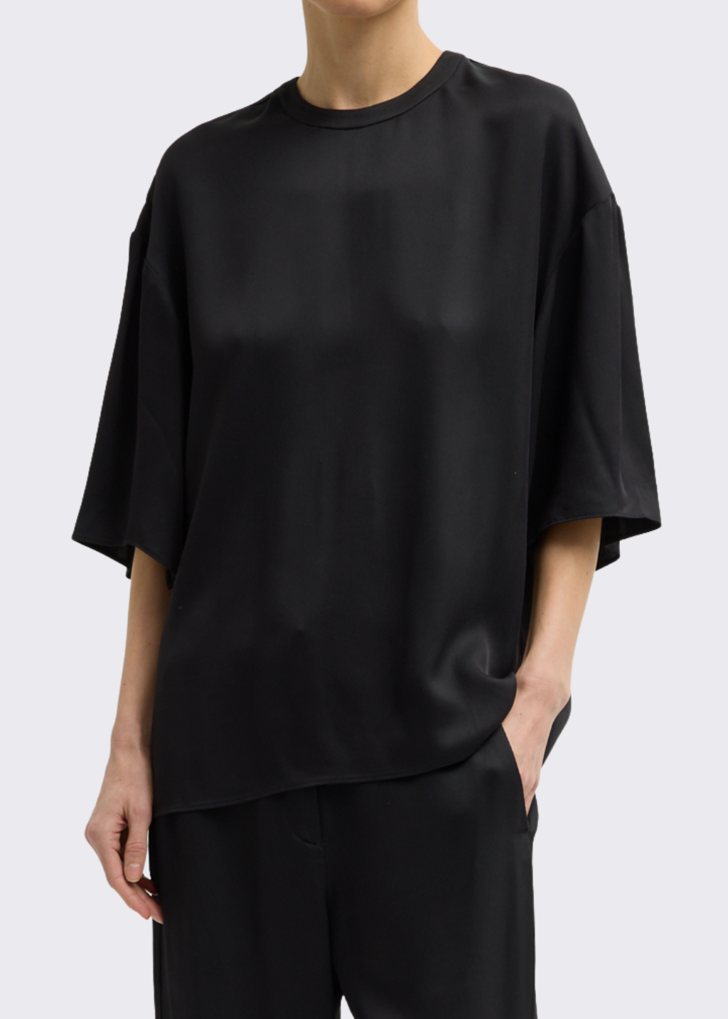 Tibi Eco Slit Easy T | Shop Tula