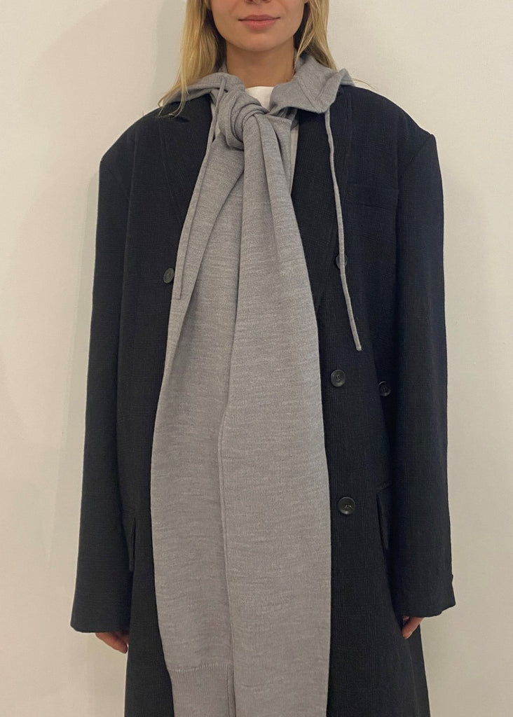 Tibi Light Weight Airy Extrafine Wool Hooded Scarf | Tula's Online Boutique