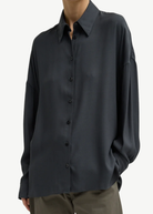 Tibi Feather Weight Eco Crepe Oversized Shirt | Shop Tula