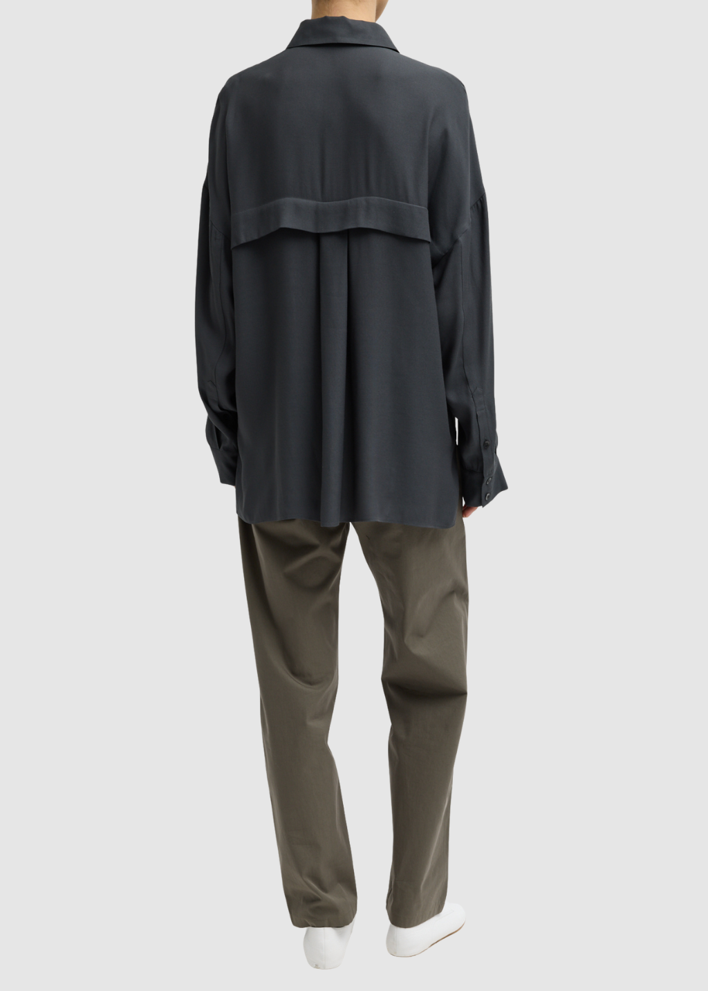 Tibi Feather Weight Eco Crepe Oversized Shirt | Shop Tula