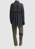 Tibi Feather Weight Eco Crepe Oversized Shirt | Shop Tula
