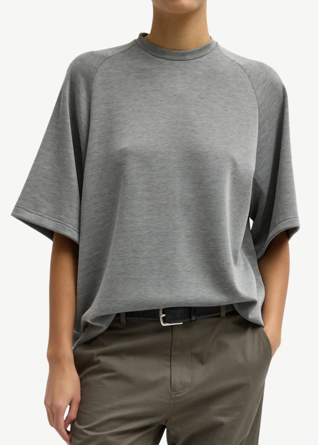 Tibi Feather Weight Neoprene Baseball T | Shop Tula