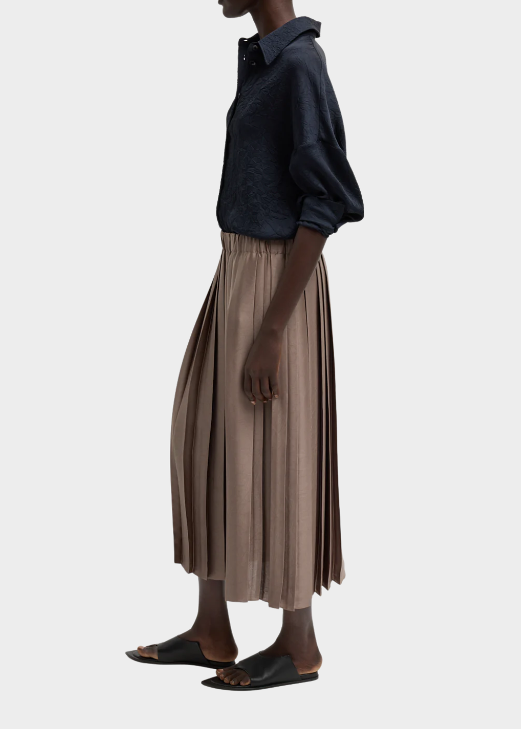 Tibi Feather Weight Pleated Pull On Skirt | Shop Tula