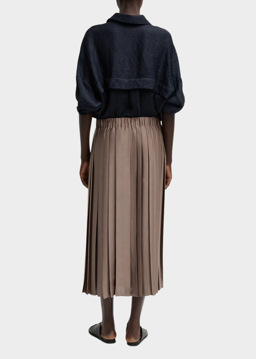 Tibi Feather Weight Pleated Pull On Skirt | Shop Tula