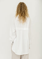 Tibi Gabe Oversized Shirt in White | Shop Tula