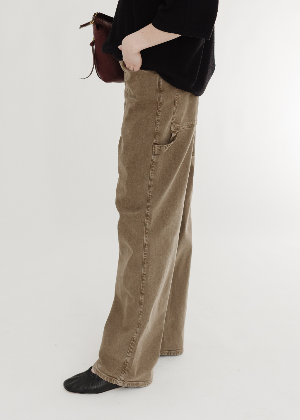 Tibi Garment Wash Slouchy Carpenter Jean | Shop Tula