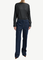 Tibi Indigo Pat Trouser Jean | Shop Tula