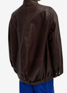 Tibi Leather Moto Bomber | Shop Tula