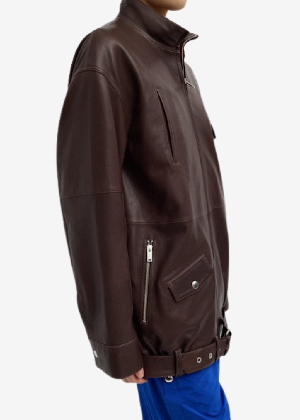 Tibi Leather Moto Bomber | Shop Tula