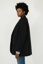 Tibi Liam Blazer in Black | Shop Tula