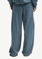 Tibi Light Weight Sweatshirting Winslow Pant in Blue Grey | Shop Tula