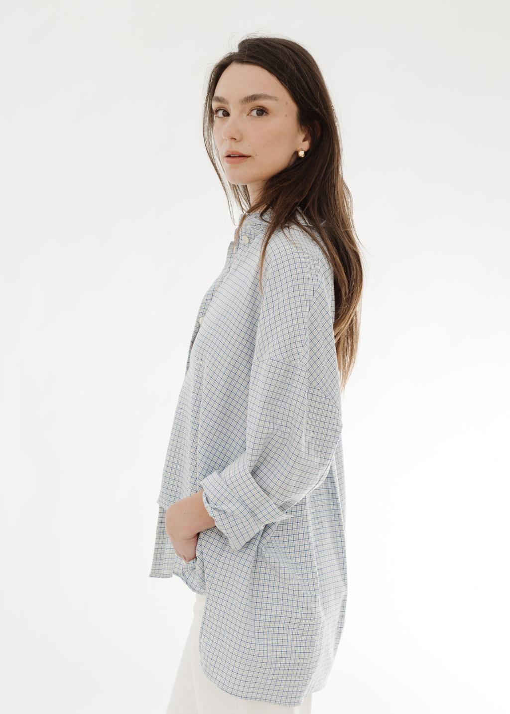 Tibi Linus Check Oversized Shirt | Shop Tula
