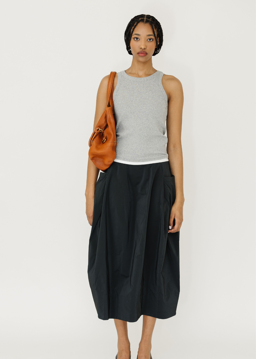 Tibi Nylon Lantern Skirt | Shop Tula