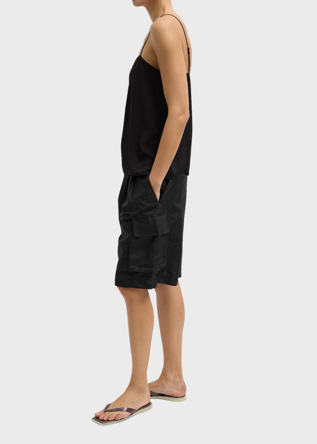 Tibi Nylon Stella Short | Shop Tula