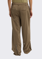 Tibi Nylon Zipper Trouser | Shop Tula