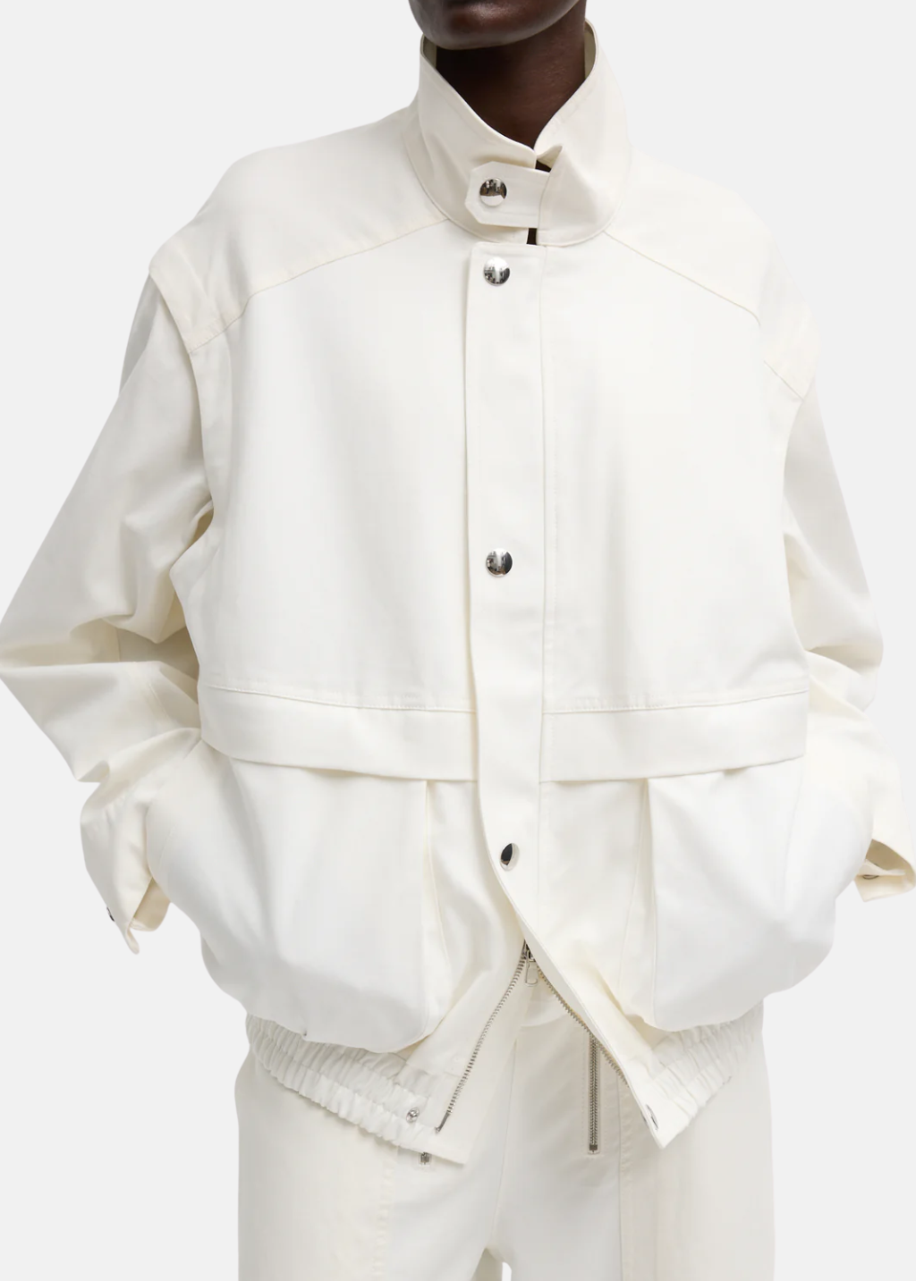 Tibi Patchwork Twill Slicker Jacket | Shop Tula